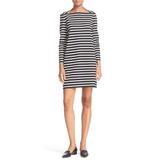 Kate Spade Dresses | Kate Spade Stripe Everyday Shift 3/4 Sleeve Dress | Color: Black/White | Size: M