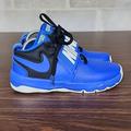 Nike Shoes | Nike Team Hustle D 8 Blue High Top Athletic Shoes Size 5 Youth Euc | Color: Blue | Size: 5 Youth