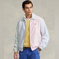 Polo By Ralph Lauren Jackets & Coats | New Bayport Striped Oxford Jacket Size Small Nwt | Color: Blue/Pink | Size: S