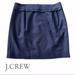 J. Crew Skirts | J. Crew Scallop Trim Mini Skirt Navy Size 6 | Color: Blue | Size: 6