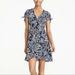 J. Crew Dresses | Jcrew Dress, Navy Blue Floral Print Size 2 | Color: Blue | Size: 2