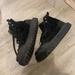 Zara Shoes | Lid Sole Hi-Top Zara Sneakers Shoes Boots Size 8 | Color: Black/Silver | Size: 8