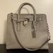 Michael Kors Bags | Michael Kors Silver Korda Hamilton Large Saffiano Leather Tote | Color: Silver | Size: Os