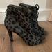 Jessica Simpson Shoes | Jessica Simpson Womens Erlene Grey Black Calf Hair Bootie Size 8 | Color: Gray | Size: 8