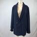 Nine West Jackets & Coats | Nine West - Women's 16 - Navy Single Button Lined Blazer | Color: Blue | Size: 16