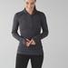 Lululemon Athletica Tops | Lululemon Think Fast Pullover In Heathered Herringbone/Black Sz 8 | Color: Black/Gray | Size: 8