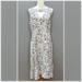 Anthropologie Dresses | Nwt $168!! Anthropologie Moulinette Soeurs Silk Illustrative Daisy Dress, 10. | Color: Blue/Cream | Size: 10