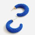 J. Crew Jewelry | J. Crew Nwt Chunky Beaded Hoop Earrings | Color: Blue | Size: Os