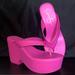 Jessica Simpson Shoes | Jessica Simpson Platform Hot Pink Sandals | Color: Pink | Size: 7