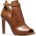 Michael Kors Shoes | Michael Kors Brown Lawson Open Toe Bootie New Size 10m | Color: Brown | Size: 10