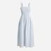 J. Crew Dresses | J. Crew Xl Smocked Beach Dress In Linen-Cotton Blend Stripe | Color: Blue/White | Size: Xl