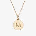 Kate Spade Jewelry | Kate Spade Rose Gold-Tone Initial Disc Pendant Necklace - M | Color: Gold/Pink | Size: Os