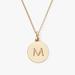 Kate Spade Jewelry | Kate Spade Rose Gold-Tone Initial Disc Pendant Necklace - M | Color: Gold/Pink | Size: Os