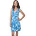 Lilly Pulitzer Dresses | Lilly Pulitzer Women's Shianne Halter Dress Blue Floral Size Xs | Color: Blue/White | Size: Xs