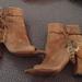 Jessica Simpson Shoes | Jessica Simpson Peep Toe Bootie | Color: Brown | Size: 9