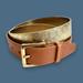 Michael Kors Accessories | New Michael Kors Gold And Brown Synthetic Leather Belt Sz L | Color: Brown/Gold | Size: L