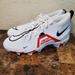 Nike Shoes | Nike Alpha Menace 3 Shark Red White Cv0582-103 Men's Football Cleats | Color: Red/White | Size: 12