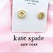 Kate Spade Jewelry | Kate Spade Spot The Spade Pav Halo Spade Stud Earrings Clear Gold | Color: Gold/Silver | Size: Os