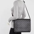 Louis Vuitton Bags | Louis Vuitton Monogram Eclipse Canvas District Mm Messenger Bag | Color: Gray | Size: Os