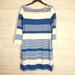 Lilly Pulitzer Dresses | Lilly Pulitzer Marlowe Shift Dress Blue White Striped Bay Paradise Size Medium | Color: Blue/White | Size: M