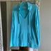 Lilly Pulitzer Tops | Lilly Pulitzer Women’s Luxletic Cassi Popover Sweatshirt Size Small Blue Ibiza! | Color: Blue | Size: S