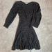 American Eagle Outfitters Dresses | Long Sleeve Mini Wrap Dress | Color: Black/White | Size: Xs