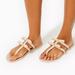 Lilly Pulitzer Shoes | Lilly Pulitzer Harlow Jelly Flip Flop Thong Sandal Nude Size 8 | Color: Tan | Size: 8