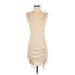Wild Fable Casual Dress - Mini: Tan Solid Dresses - Women's Size Small