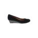 CL by Laundry Wedges: Black Solid Shoes - Women's Size 6 - Round Toe