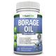 Starflower/Borage Oil - 1000 mg - 180 Softgels - Cold Pressed High GLA Borage Seed Oil - Hexane and PA Free - Great for Skin, Joints and Bones. Supports Healthy Hormonal Balance and Heart Health