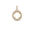 Genuine 9ct Yellow Gold Half Sovereign Pendant Mount