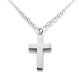 ROBERTS Traditional Cross Pendant Necklace in Sterling Silver | 28mm x 16mm (22")
