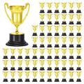 PATIKIL 60 Pack Mini Gold Trophies Award Plastic 3.3 Inch Small Trophy Cups First Place Winner Award Trophies Prize for Sports Soccer Football Tournament Competitions Party Favors