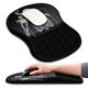KUOSGM Mouse Pad Wrist Support, Ergonomic Mouse Pad with Massage Dot, Comfortable Computer Mouse Pad for Laptop, Wrist Rest Pain Relief Mousepad with Non-Slip PU Base for Office & Home, 12 x 8 in
