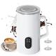 Festnjght Electric Milk Frother 400W 580ml/19.61oz Warm and Cold Milk Foamer Silent Operation 4 in 1 Automatic Non Slip Stainless Steel Maker for Coffee Latte Cappuccino Hot Chocolate