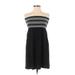 Old Navy Casual Dress - Party Strapless Sleeveless: Black Color Block Dresses - Women's Size Small