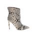 JLo by Jennifer Lopez Ankle Boots: Ivory Snake Print Shoes - Women's Size 6 - Pointed Toe