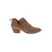 Dolce Vita Heels: Slip On Chunky Heel Boho Chic Brown Print Shoes - Women's Size 10 - Almond Toe