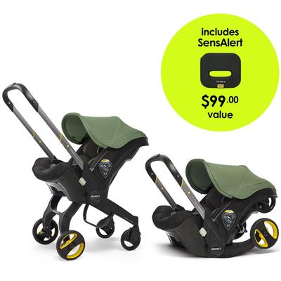 Doona+ Infant Car Seat & Stroller + SensAlert Pad ...