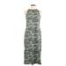 Universal Thread Casual Dress - Midi: Gray Camo Dresses - Women's Size Small