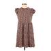 Wild Fable Casual Dress: Brown Print Dresses - New - Women's Size X-Small