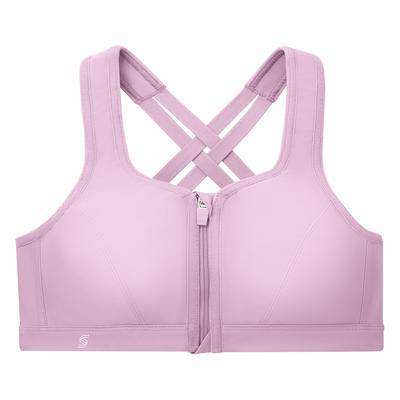 GLAMORISE Sport-BH mit Reißverschluss vorn - Lavendel 85B Damen Image