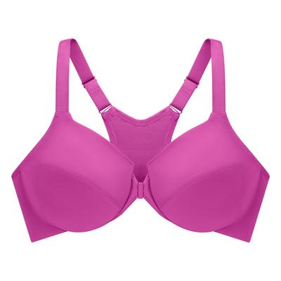 GLAMORISE Glättender WonderWire-Vorderverschluss-BH - Beere 75E Damen Image