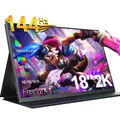 UPERFECT Moniteur de jeu portable 2K 144 Hz 18 pouces 2560 x 1600 QHD 100 % sRGB FreeSync HDR Écran