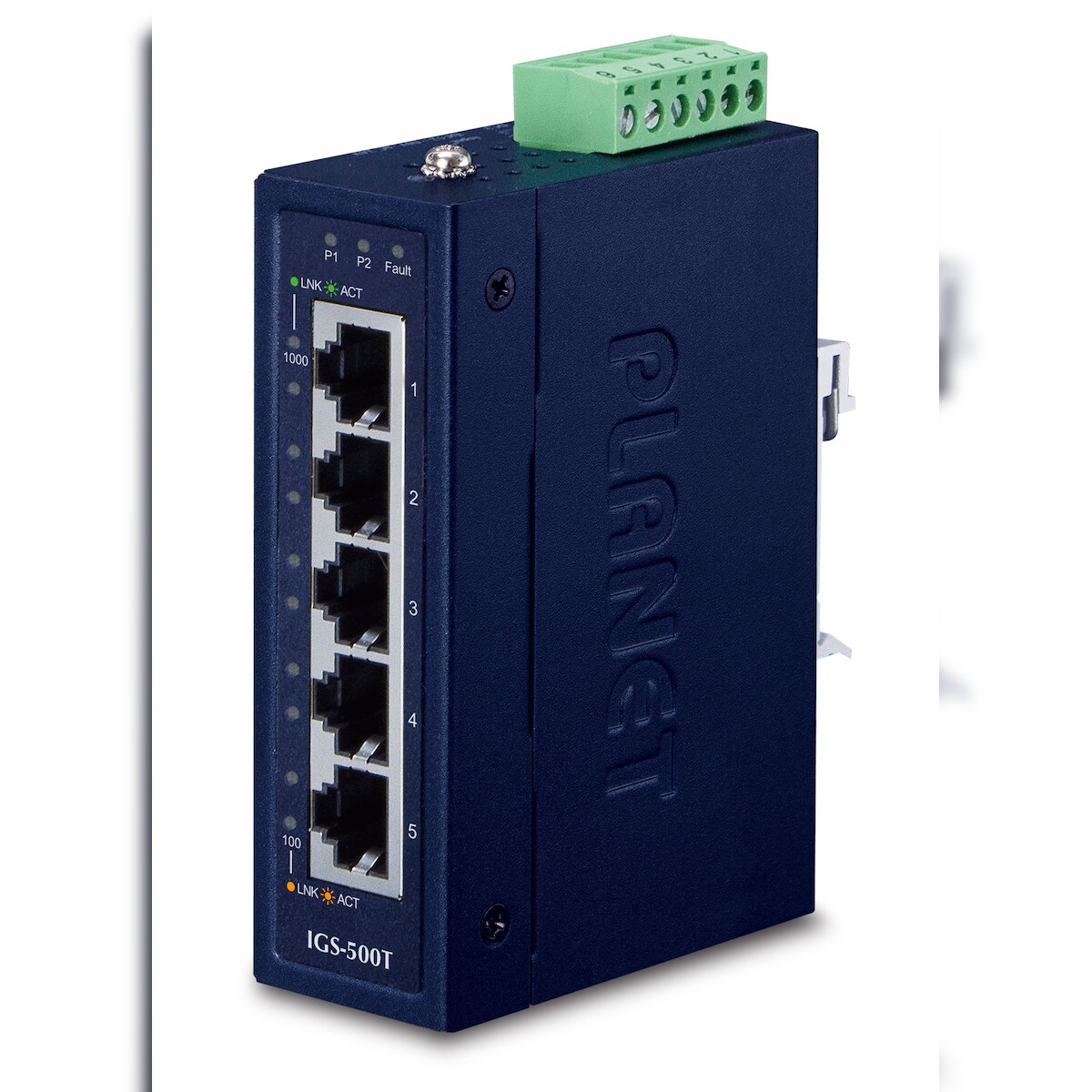 PLANET IGS-500T Netzwerk-Switch Unmanaged Gigabit Ethernet (10/100/1000) Blau Image