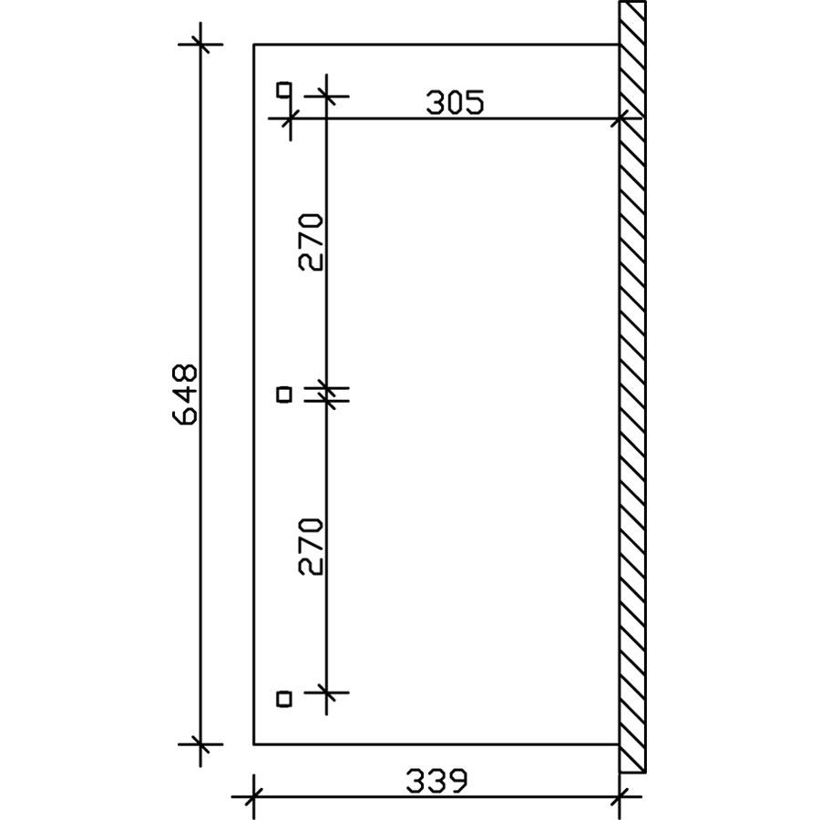 Skan Holz Terrassenüberdachung Venezia Terrassendach, 648x339 cm, Nussbaum Image
