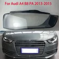 Per Audi A4 B8 PA 2013-2015 paralume per faro trasparente lente per faro coperchio paralume sinistro