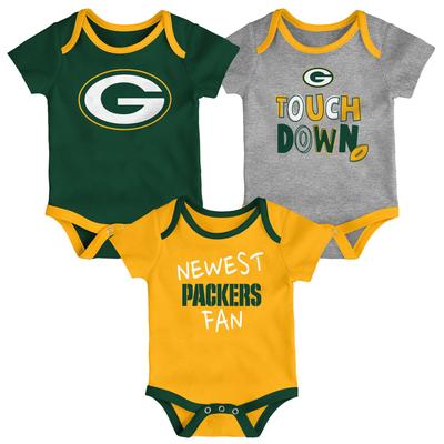 Green Bay Packers Touchdown 3-teiliger Creeper – Kleinkind Image