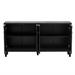 Hallway Cabinet Rectangular Entryway Table w/Adjustable Shelf, Black