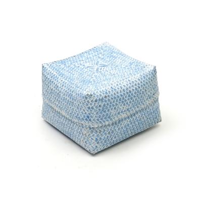 Artissance 8"H Set of 3 Rattan Boxes Weathered Blue